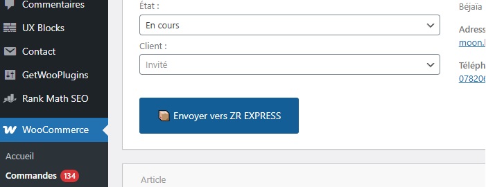 ZR WOO sur WooCommerce