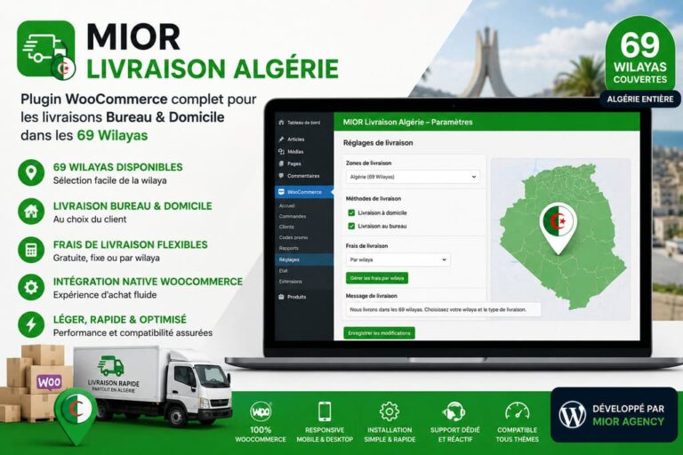 MIOR Livraison Algérie