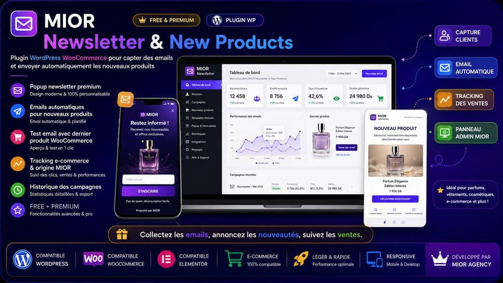 MIOR POPUP - Plugin Newsletter & New Products